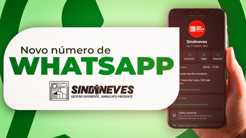 WhatsApp | Fale conosco através do nosso novo número (31) 995.932.807, de segunda a sexta, das 8 às 17 horas