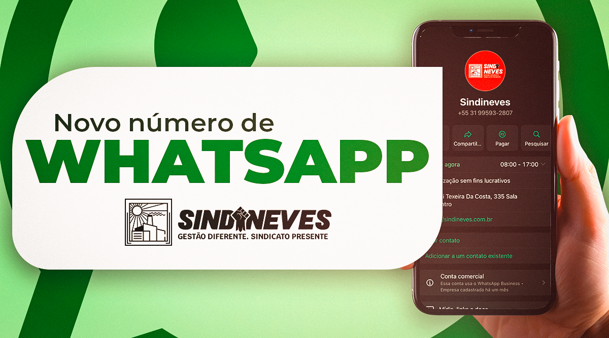 WhatsApp | Fale conosco através do nosso novo número (31) 995.932.807, de segunda a sexta, das 8 às 17 horas